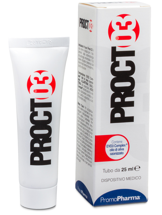 PROCTO3 CREMA PER TRATTAMENTO EMORROIDI 25 ML - Farmadillo