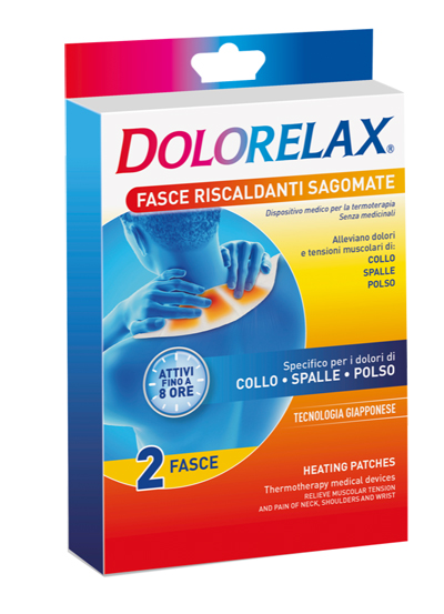 DOLORELAX FASCIA RISCALDANTE SAGOMATA 2 PEZZI - Farmadillo