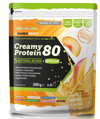 CREAMY PROTEIN MANGO PEACH 500 G - Farmadillo