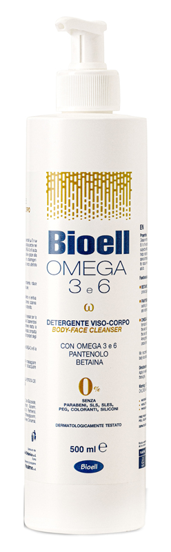 BIOELL OMEGA 3-6 DETERGENTE VISO / CORPO AGLI OMEGA 3 E 6 - Farmadillo