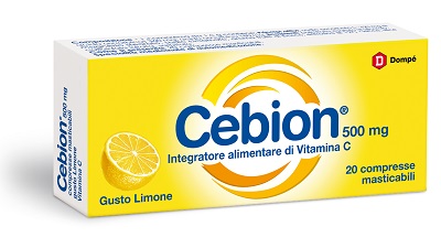 CEBION MASTICABILE LIMONE VITAMINA C 500 MG 20 COMPRESSE - Farmadillo