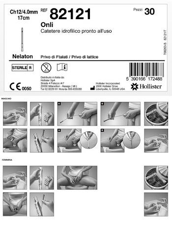 CATETERE IDROFILICO ONLI 17 CM CH 12 30 PEZZI - Farmadillo