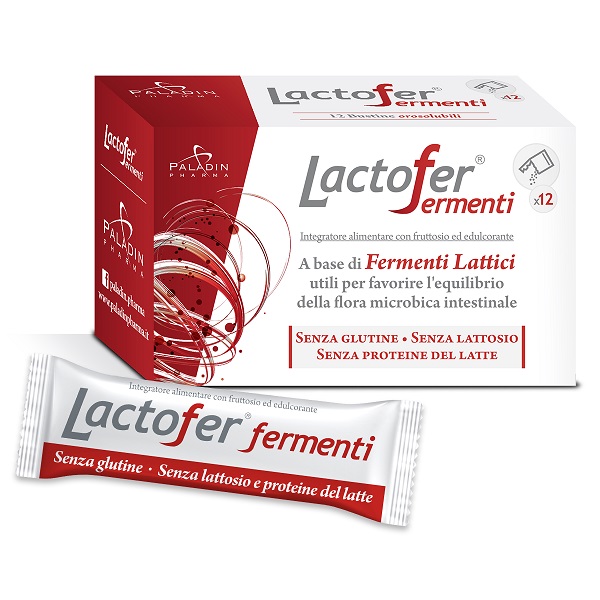 LACTOFER FERMENTI 12 BUSTINE OROSOLUBILI - Farmadillo