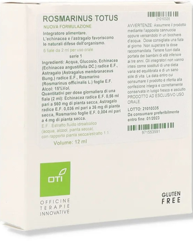 ROSMARINUS TOTUS NUOVA FORMULAZIONE 1SERIE 6FIALE GLUCOSATE 2ML - Farmadillo