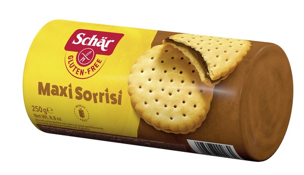 SCHAR MAXI SORRISI BISCOTTI CON CREMA AL CACAO 250 G - Farmadillo