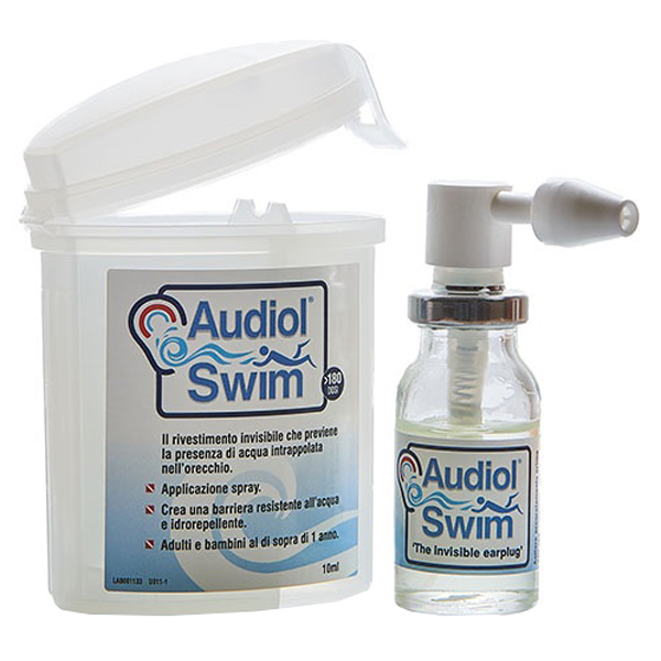 AUDIOLSWIM SOLUZIONE RIVESTIMENTO CANALE UDITIVO COME BARRIERA IDROREPELLENTE - Farmadillo
