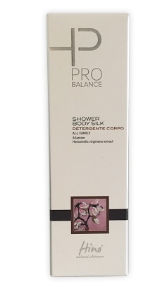 HINO NATURAL SKINCARE PRO BALANCE SHOWER BODY SILK DETERGENTE CORPO 200 ML - Farmadillo