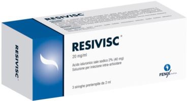 SIRINGA INTRA-ARTICOLARE RESIVISC ACIDO IALURONICO 40 MG 2 ML 3 PEZZI - Farmadillo