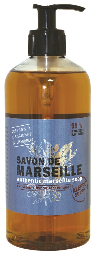 SAPONE DI MARSIGLIA LIQUIDO SAVON DE MARSEILLE LIQUIDE ALEPPO SOAP 500 ML - Farmadillo