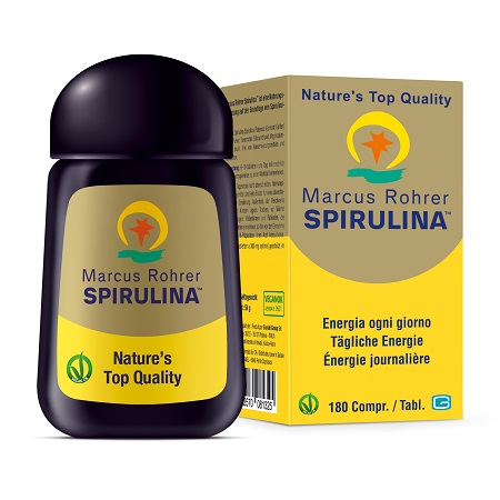SPIRULINA MARCUS ROHRER RICARICA 180 COMPRESSE - Farmadillo