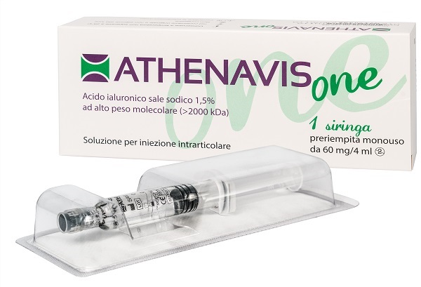 SIRINGA INTRA-ARTICOLARE ATHENAVIS ONE ACIDO IALURONICO 1,5% 4 ML - Farmadillo