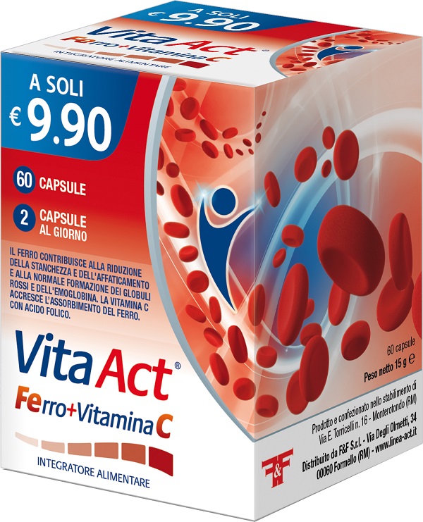 VITA ACT FERRO+VITAMINA C 60 CAPSULE - Farmadillo