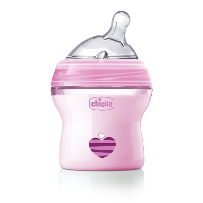 CHICCO BIBERON NATFEEL 0M+ 150 ML GIRL - Farmadillo