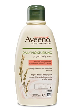 AVEENO BAGNO DOCCIA YOGURT ALBICOCCA & MIELE 300 ML - Farmadillo