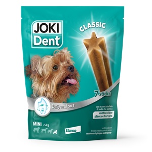 JOKI DENT CLASSIC SACCHETTO 98 G PER CANI DI TAGLIA EXTRASMALL FINO A 5 KG - Farmadillo
