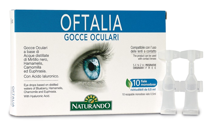 OFTALIA GOCCE OCULARI MONODOSE 2 STRIP DA 5 FIALE DA 0,5 ML - Farmadillo
