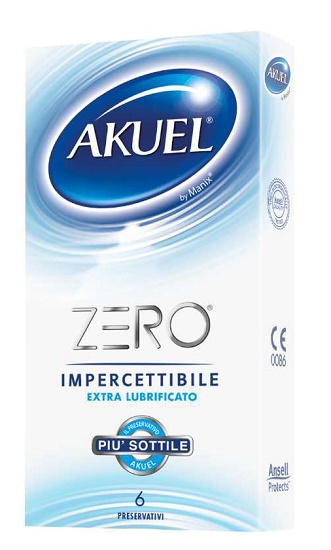 PROFILATTICO AKUEL ZERO EXTRALUBRIFICATO BOX DA 6 PEZZI - Farmadillo