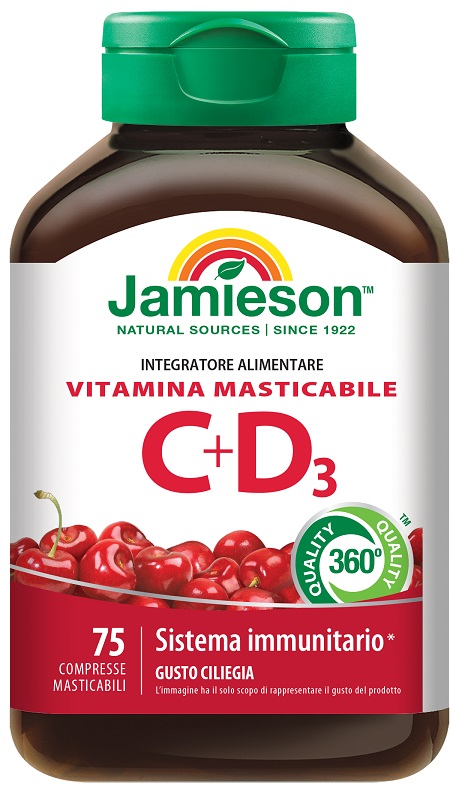 JAMIESON VITAMINA C 500 + D 75 COMPRESSE - Farmadillo