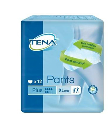 PANNOLONE PULL UP TENA PANTS PLUS TAGLIA EXTRA LARGE 12 PEZZI - Farmadillo