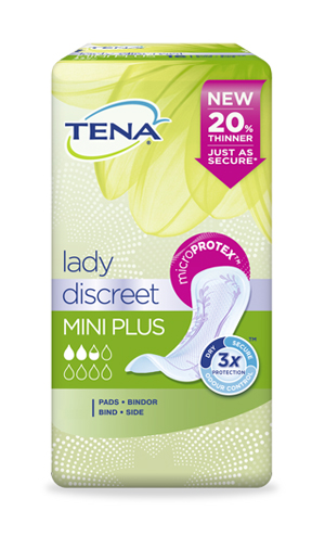 PANNOLONE SAGOMATO TENA DISCREET MINI PLUS 16 PEZZI - Farmadillo