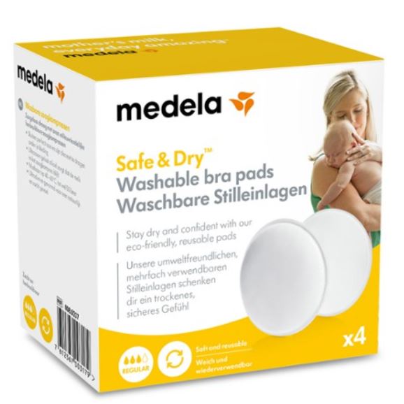 SAFE & DRY COPPETTA ASSORBILATTE LAVABILE 4 PEZZI - Farmadillo
