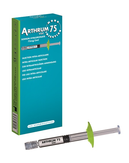 SIRINGA INTRA-ARTICOLARE ARTHRUM VISC 75 MONO INJECTION ACIDO IALURONICO 3 ML - Farmadillo
