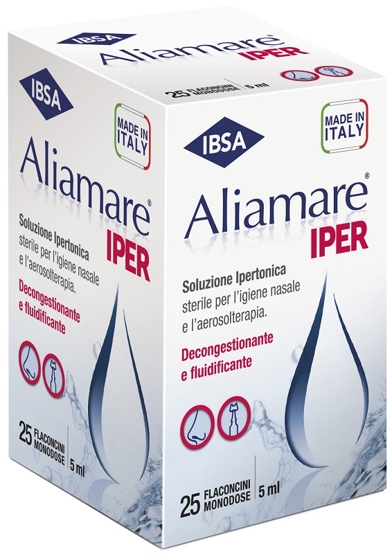 ALIAMARE IPER 25 FLACONCINI IPERTONICI DA 5 ML - Farmadillo