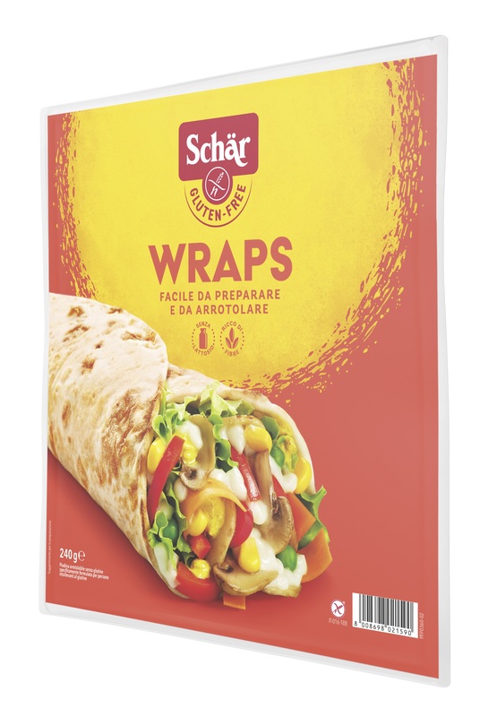 SCHAR WRAPS PIADINA ARROTOLABILE SENZA LATTOSIO 240 G - Farmadillo
