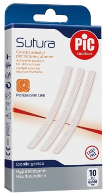 CEROTTO PER SUTURA PIC SOLUTION 6 X 100 MM 10 PEZZI - Farmadillo