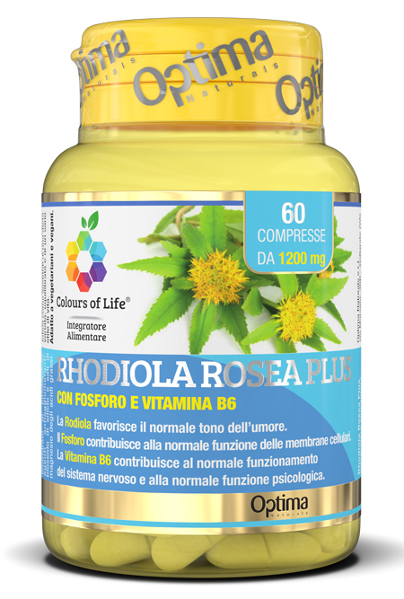 COLOURS OF LIFE RHODIOLA ROSEA PLUS 60 COMPRESSE 1200 MG - Farmadillo