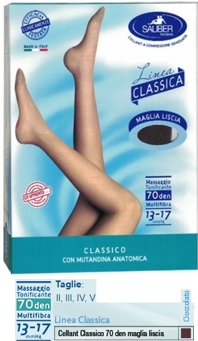 SAUBER CLASSICO COLLANT 70 DENARI MAGLIA LISCIA CIOCCOLATO 2 - Farmadillo