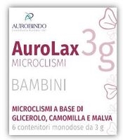 MICROCLISMI PER BAMBINI AUROLAX 6 CONTENITORI 3 G - Farmadillo