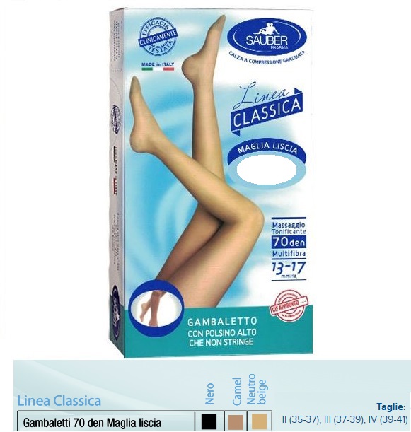 SAUBER GAMBALETTO MAGLIA LISCIA 140 DENARI NERO 3 - Farmadillo