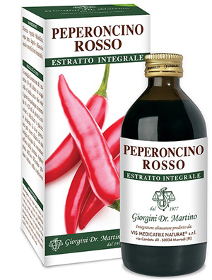 PEPERONCINO ROSSO ESTRATTO INTEGRALE 200 ML - Farmadillo