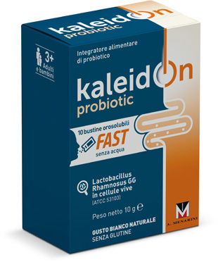 KALEIDON PROBIOTIC FAST BIANCO NATURALE 10 BUSTE OROSOLUBILI - Farmadillo