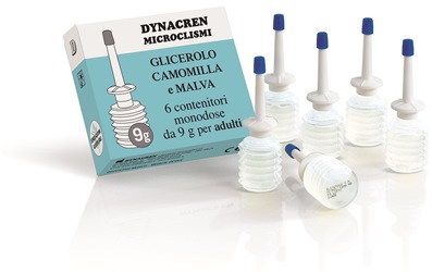 DYNACREN MICROCLISMI CAMOMILLA E MALVA 6 PEZZI DA 9 G PER ADULTI - Farmadillo