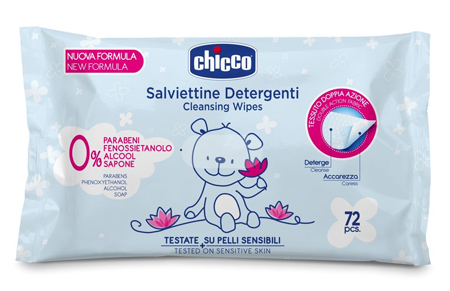 CHICCO COSMESI SALVIETT 72 PEZZI SENZA PLAQ - Farmadillo