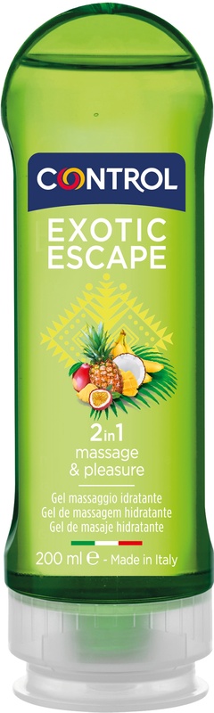 CONTROL GEL PER MASSAGGI EXOTIC ESCAPE 200 ML - Farmadillo
