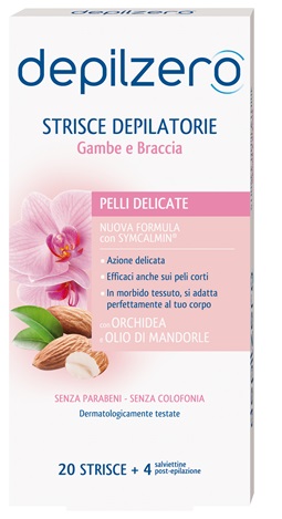DEPILZERO STRISCE GAMBE BRACCIA 20 PEZZI - Farmadillo
