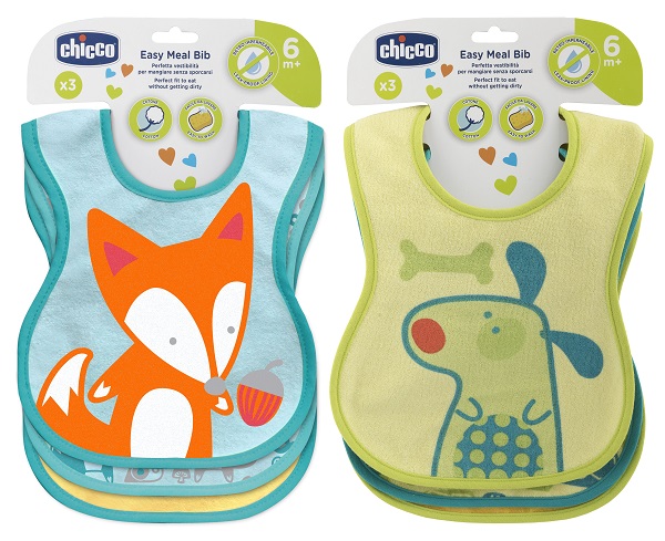 CHICCO BAVAGLINE PAPPA 6M+ 3PZ NEUTRE - Farmadillo
