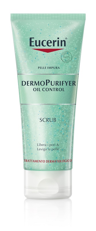 EUCERIN PELLE IMPURA DERMOPURIFYER OIL CONTROL SCRUB 100 ML - Farmadillo