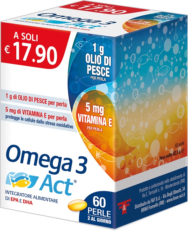 OMEGA 3 ACT 1G 60 PERLE - Farmadillo