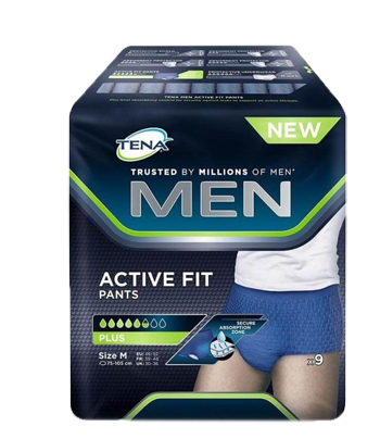 PULL UP UOMO TENA MEN PANTS ACTIVE FIT M 9 PEZZI - Farmadillo