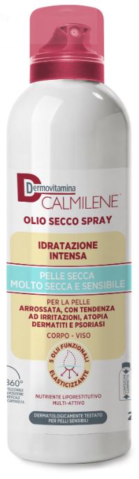 DERMOVITAMINA CALMILENE OLIO SECCO SPRAY IDRATAZIONE INTENSA PER PELLE SECCA, MOLTO SECCA E SENSIBILE 200 ML - Farmadillo