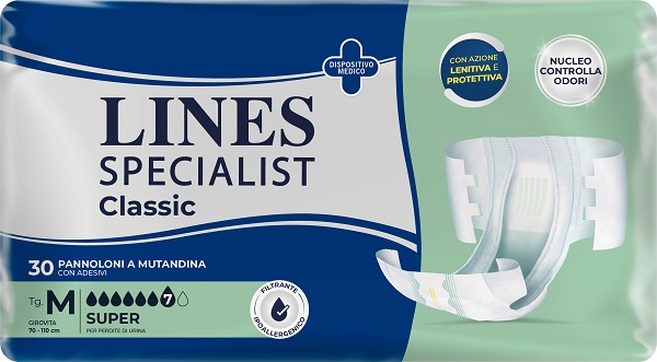 PANNOLONE A MUTANDA LINES SPECIALIST CLASSIC SUPER MM 30 PEZZI - Farmadillo