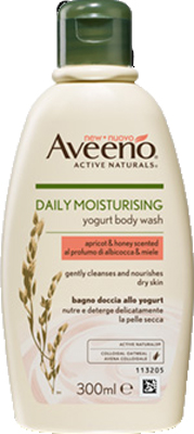 AVEENO BAGNO DOCCIA YOGURT ALBICOCCA & MIELE 300 ML PROMO - Farmadillo