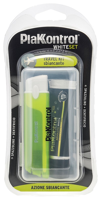 PLAKKONTROL WHITE SET TRAVEL KIT - Farmadillo