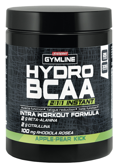 GYMLINE MUSCLE HYDRO BCAA INSTANT APPLE & PEAR POLVERE 335 G - Farmadillo