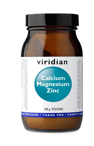 VIRIDIAN CALCIUM MAGNESIUM ZINC 100G POLVERE VIRIDIAN CALCIO MAGNESIO ZINCO - Farmadillo