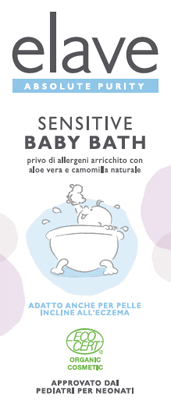 ELAVE BABY BATH DETERGENTE DELICATO CON CAMOMILLA E ALOE VERA BIOLOGICO 400 ML - Farmadillo